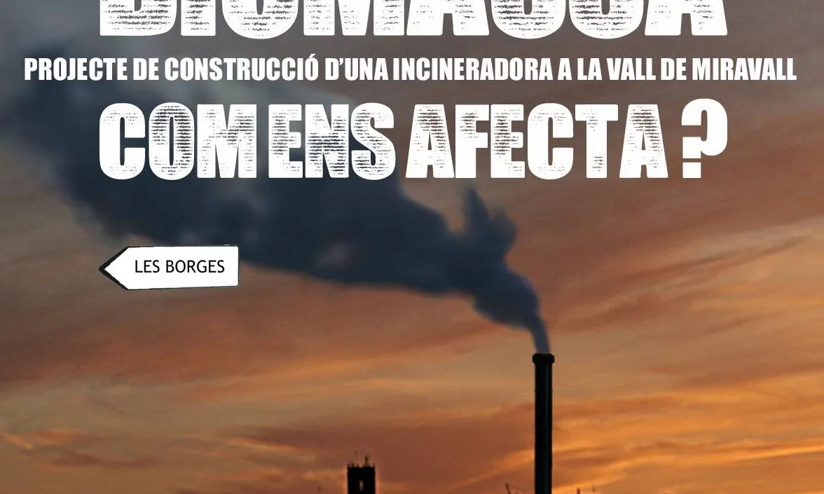 Cartell de l'Ateneu Garriguenc, xerrada sobre la biomassa